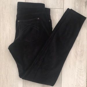 HUE Corduroy Leggings - Black - Size S